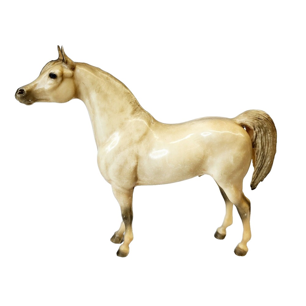 Breyer Arabian Stallion Traditional Horse Toy Alabaster Vintage Matte Shaded